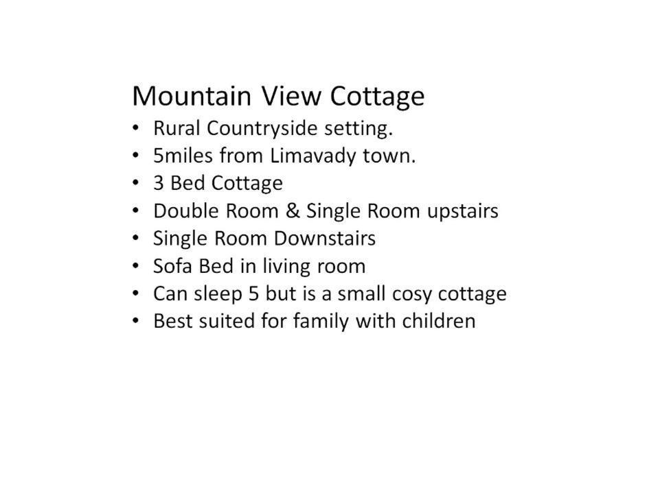 Mountain View Cottage Limavady Zewnętrze zdjęcie